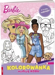 Barbie színező kód szerint matricákkal