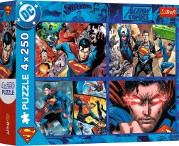 Puzzle 4x250 SUPERMAN Bátorsága TREFL