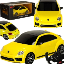 Távirányítós Rastar Volkswagen Beetle autó 1:14 méretarányban, sárga
