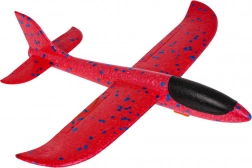 Habanyagból készült dobórepülő kézi katapulttal – Piros