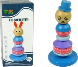 Fa oktatási piramis Panda egyensúlyozó torony