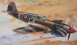 Curtiss P-40K Kittyhawk Mk. III repülőgép modell 1/72