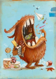 Puzzle Zozoville: Mindenevő 1000 darab