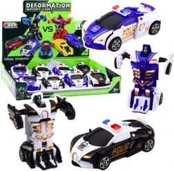 Autó Robot 2 az 1-ben Sportos Rendőr Autó