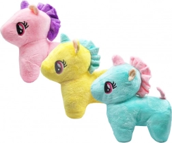 plüss lovacska hímzett szemekkel, 17 cm