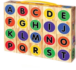 Habos oktató kockák betűkkel, számokkal és képekkel, 20 db