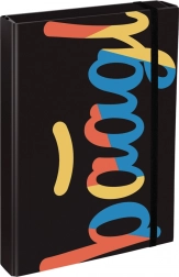 A4 Jumbo formátú iskolai füzetek borítója Logo Mix témával