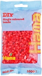 Piros vasalható gyöngyök 1000 db