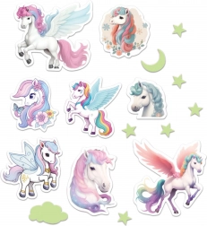 Világító fali dekoráció – unikornis