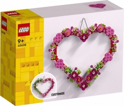 LEGO szív alakú dísz