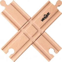 Vasúti kereszteződés fa vonatpályához