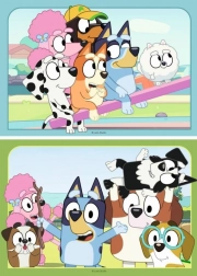 Bluey Ravensburger puzzle a játszótéren