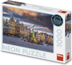 Neonos puzzle Vihar Antwerpen felett 1000 darab