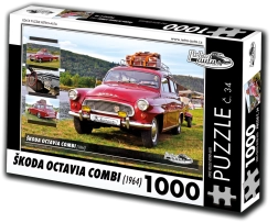 retro-autó puzzle škoda octavia combi (1964) – 1000 darab