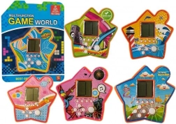 Zsebre vágható elektronikus Tetris-játék csillag alakban – narancssárga