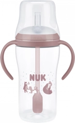 NUK Perfect Match cumisüveg szilikon szívószállal 260 ml, hőmérséklet-ellenőrzéssel