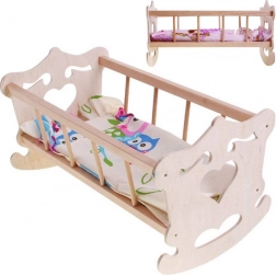 Fa bölcső babának 50 cm + ágynemű ZA2021
