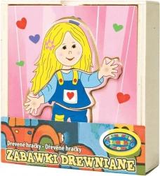 Öltöztesd fel a lányt – fa puzzle