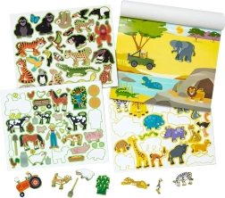 Újrahasználható matricák – Állatok és élőhelyek, Melissa & Doug