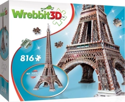 3D puzzle Eiffel-torony 816 darabos WREBBIT