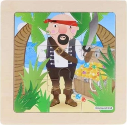 Fa kalózos puzzle, 9 darabos