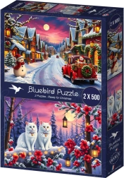 Puzzle - Készen állunk a karácsonyra 2×500 darabos BLUEBIRD
