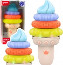 zenei edukatív baba fagylalt fényekkel és hangokkal