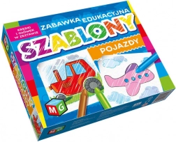 Járműsablonok ceruzákkal, készlet