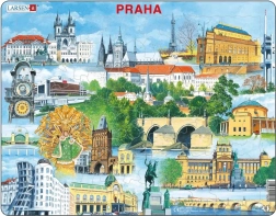Prága nevezetességei puzzle 66 darabbal