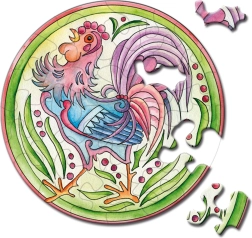 Curiosi kerek Picoli kakas puzzle 33 darab