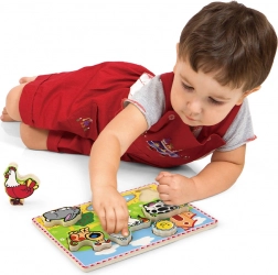 Studo Wood Kirakós Állatokkal a Farmon