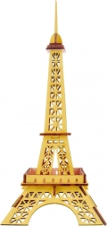 Fa 3D puzzle Eiffel-torony sárga
