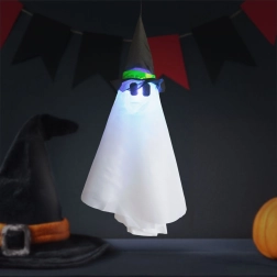 Függő halloweeni szellemes dekoráció RGB LED-világítással, 70 × 50 cm