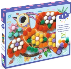 Kolázsok pomponokkal - DJECO Madarak