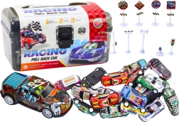 Autós készlet közlekedési táblákkal 25 db