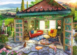 Ravensburger puzzle Tuscan Oasis 1000 darabos