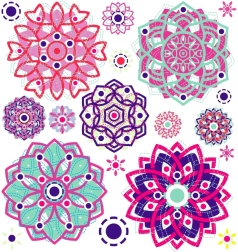 Vasalható dekorációk Mandala kis sarok