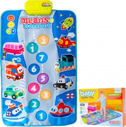 Interaktív padlójáték szőnyeg – járművek