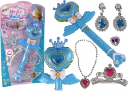 Interaktív varázspálca kivetítővel, kék kiegészítők tündérhez