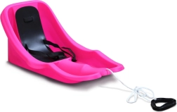 Gyerek bob háttámlával BABY RIDER MONSTER – rózsaszín, fekete ülés