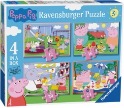 Ravensburger Puzzle Peppa malac: Szórakoztató napok 4 az 1-ben