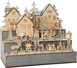 Small Foot fa lámpa Téli Falucska