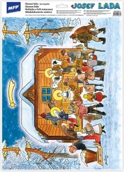 Karácsonyi ablakfólia – Josef Lada VA019