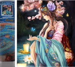 Gyémánt festmény Pillangókirálynő 30x40cm