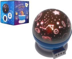 Csillagos égbolt projektor elemmel és USB-vel, műanyag, 14 × 11 cm