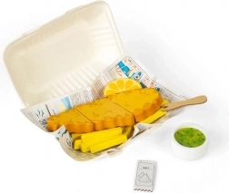 Fa játékok Hal és Sült krumpli a Bigjigs Toys-tól