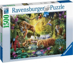 RAVENSBURGER 1500 darabos puzzle – Nyugodt tigrisek