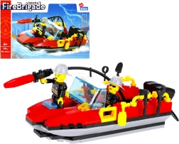 Tűzoltó mentőcsónak építőkészlet