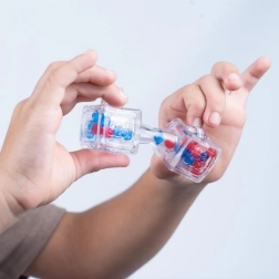 Fidget Blox Sound relaxációs kocka – kék és piros