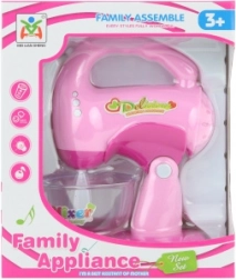 Gyerek műanyag kézi habverő elemmel, fénnyel és hanggal